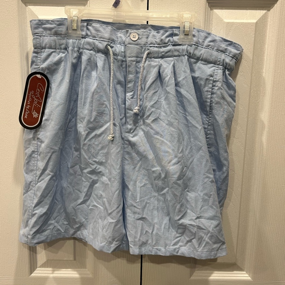 Cest Joli By Laura Blue Shorts Large